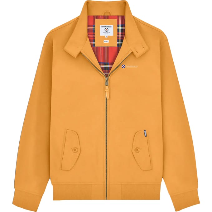 Lambretta Harrington heren douchebestendig jack (Mosterd)