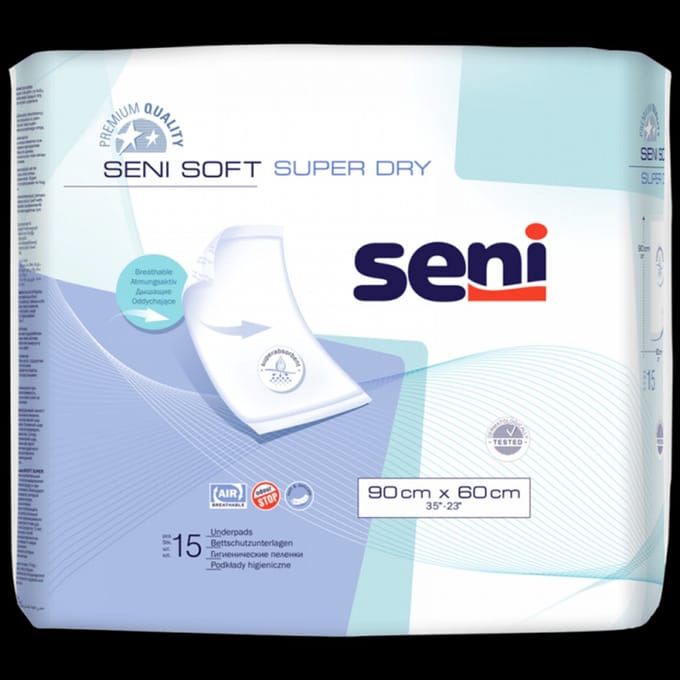 Seni Soft Super Dry 60 x 90 cm - 4 pakken van 15 stuks