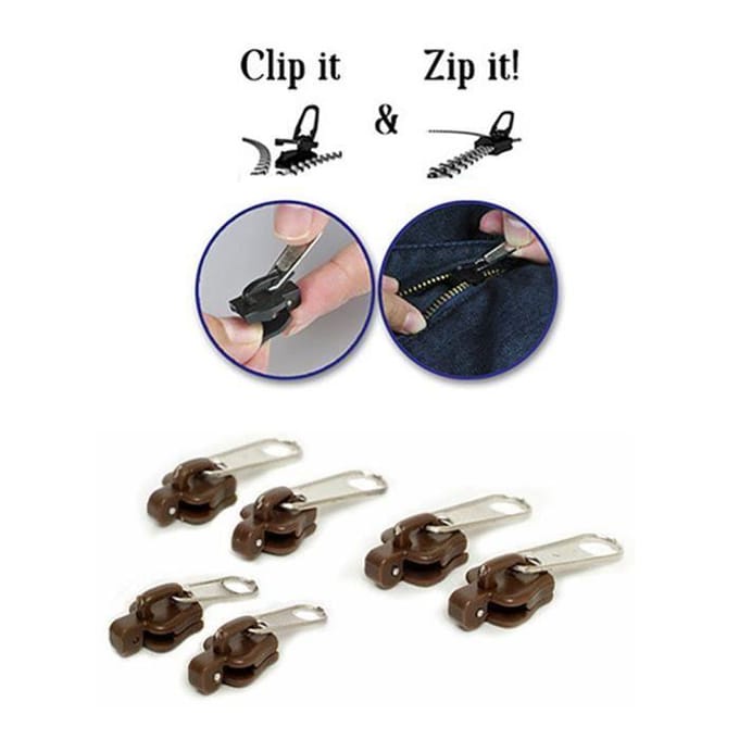 Kit de réparation de fermeture éclair - CIKONIELF - Trois tailles - Blanc - Durable - Léger - Rapide blanc