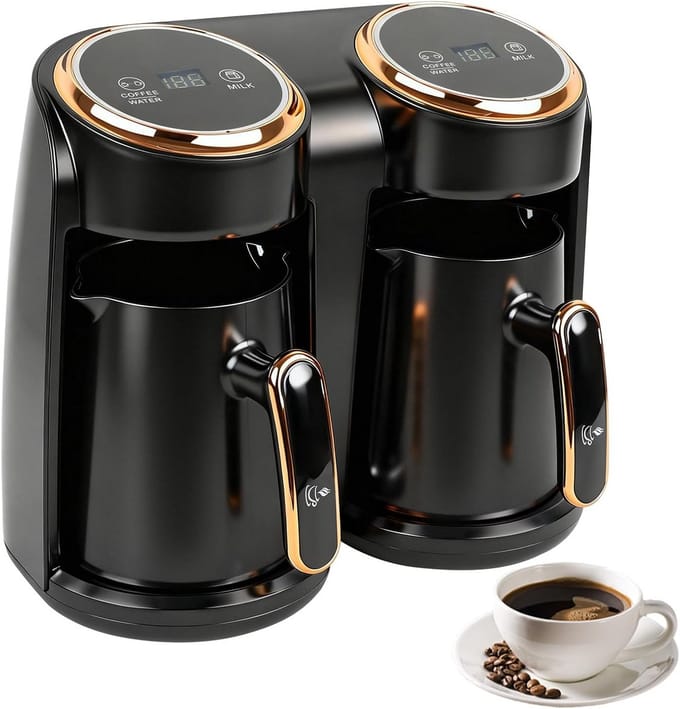 Elektrische Turkse Koffiemaker met Dubbel Verwarmingssysteem en Overloopbeveiliging