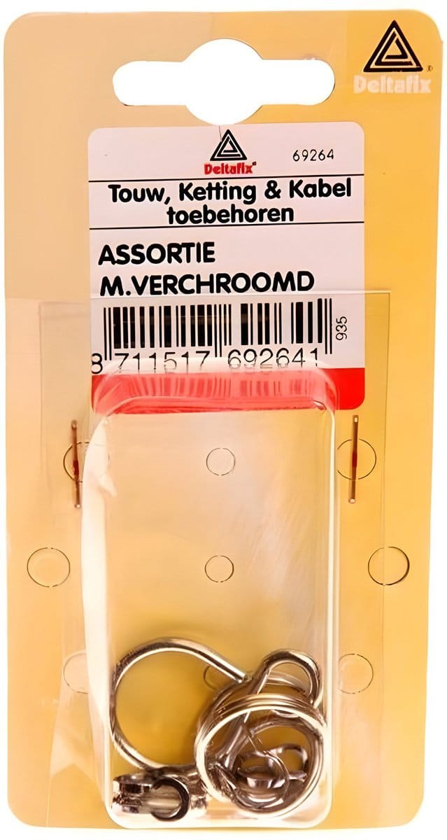 Deltafix - Clip ring s-haak ass v.chr 14st