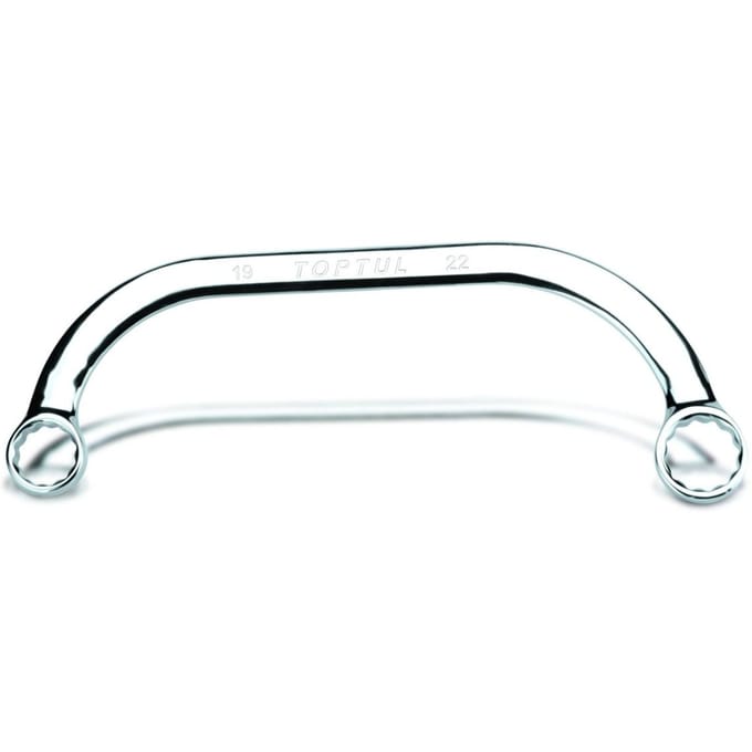 Ringsleutel  TOPTUL 16x18 mm gebogen
