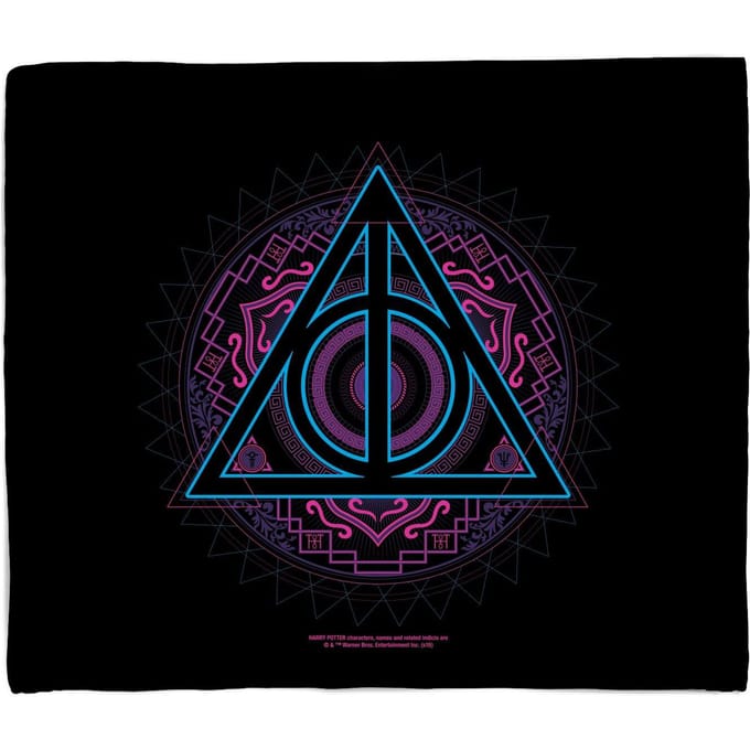 Harry Potter Deathly Hallows Fleece Blanket - M