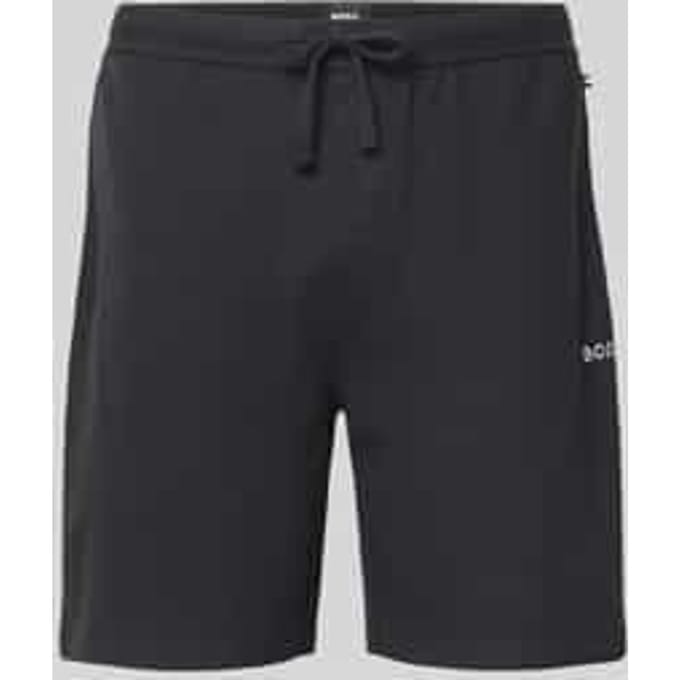 regular fit sweatshorts met structuurpatroon