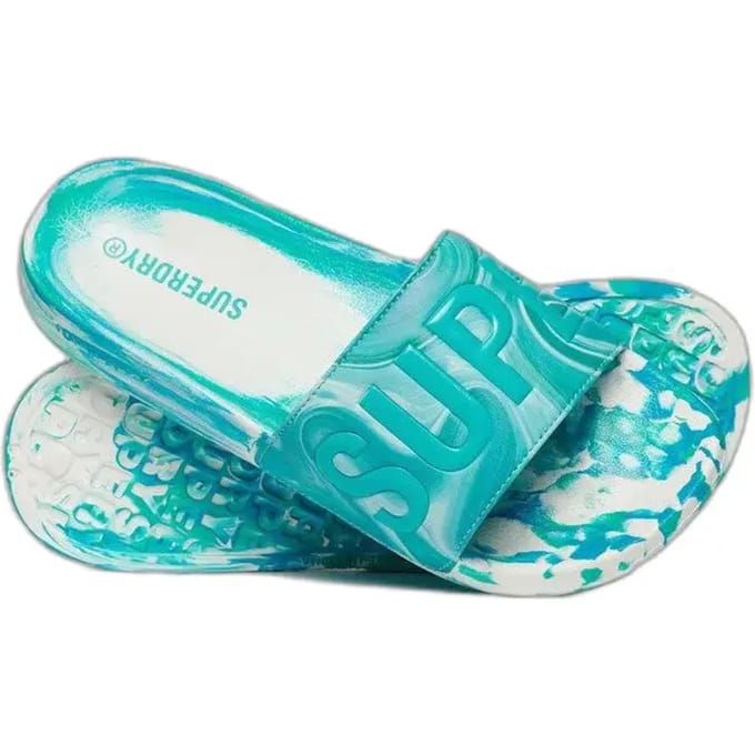 Superdry - Marble badslippers - Dames - Slippers