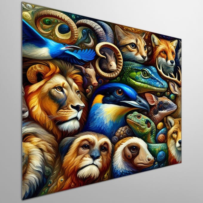Kunstprint | Wanddecoratie | Dibond | 40 × 40 cm