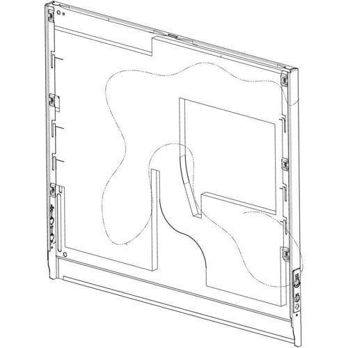 AEG buitenpaneel deur, inox, isolatiemat, [590x501mm] 140217280027