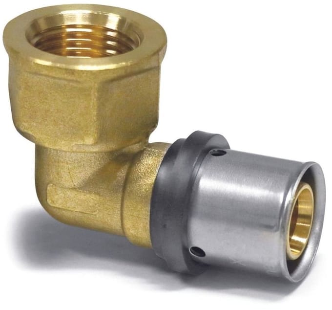 Persfitting overgangshoek 20 x 2 - 1/2" IG