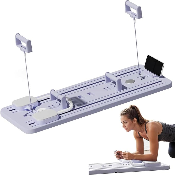 Verbeterde Ab Roller Wheel Training Board met Elleboog Ondersteuning, Multifunctionele ab wiel roller, Automatische Rebound Abdominale Board Core Trainer Ab Oefening Machine Thuis Workout Apparatuur