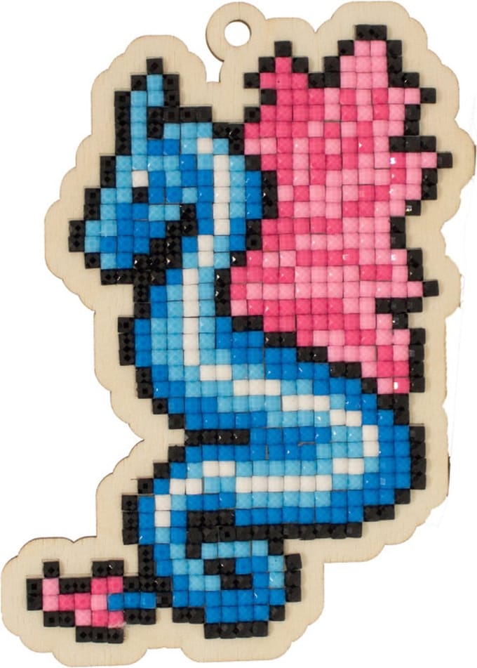 Wizardi Diamond Painting op Hout - Charm - Draak