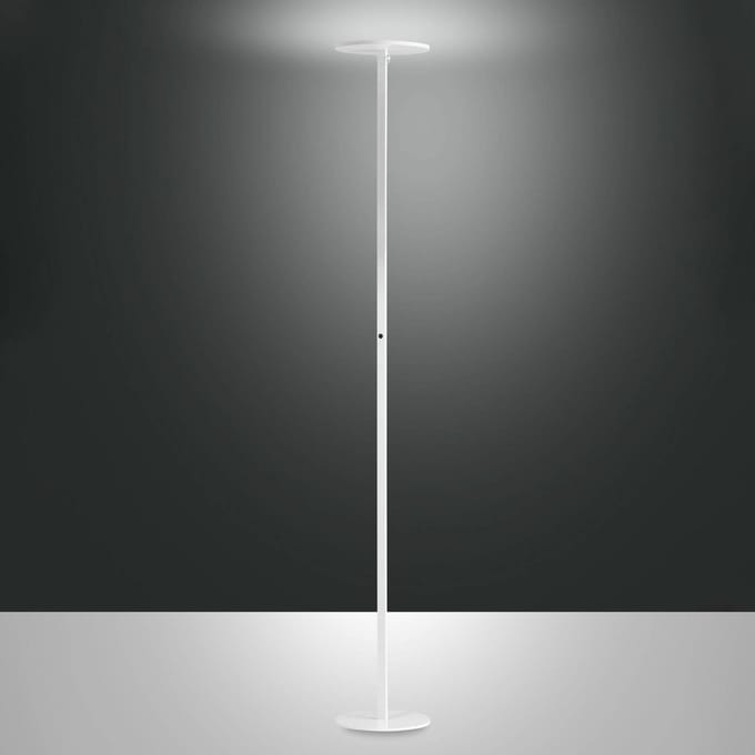 Fabas Luce Regina LED vloerlamp, wit, CCT, dimbaar, hoogte 180 cm