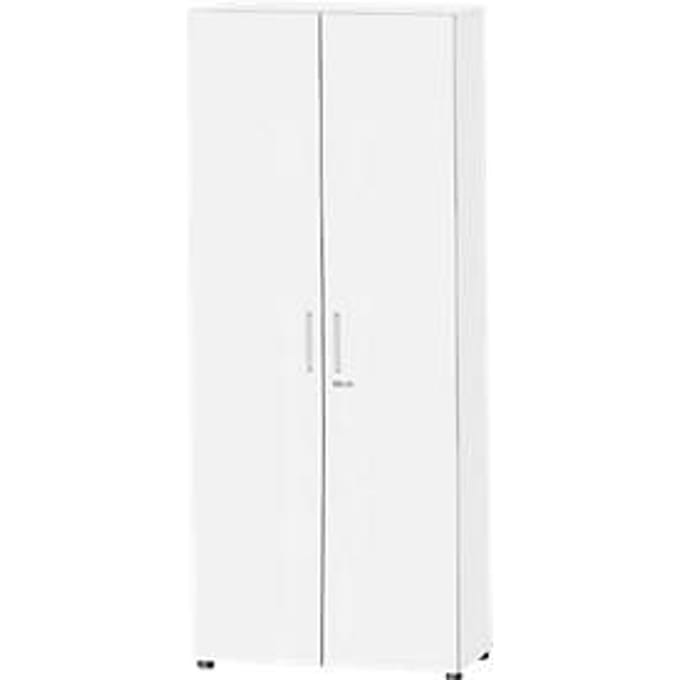 Schäfer Shop  Select Kast SET UP, 6 ordnerhoogten, afsluitbaar, B 800 x D 420 x H 2196 mm, wit/wit