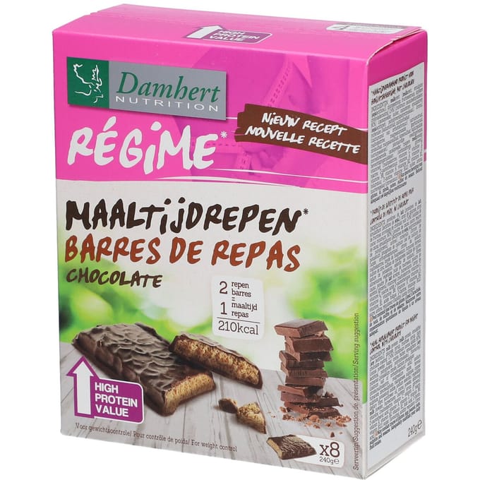 Damhert Régime Protein bars Cookiesmaak 240 Reep
