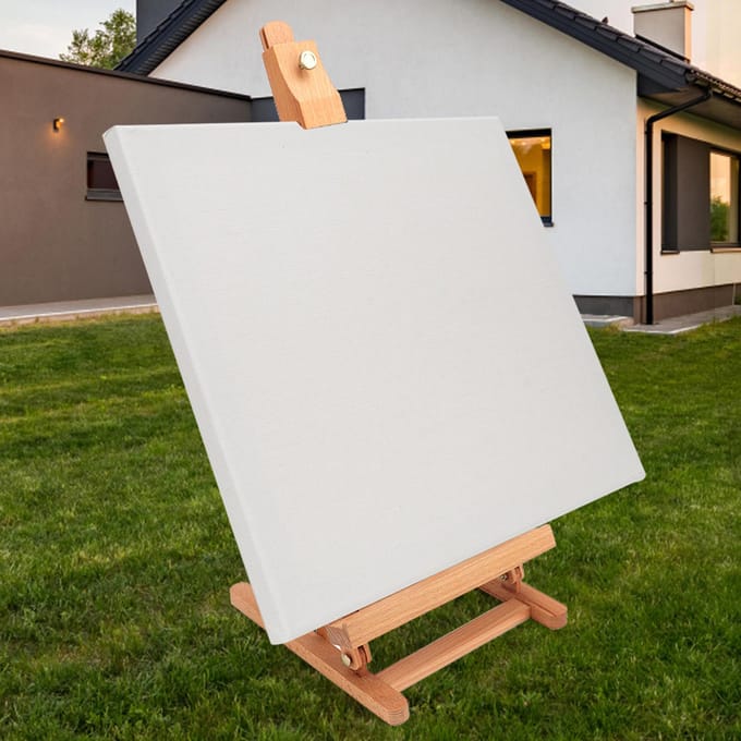 Kleine Houten Verstelbare Tafel Ezel Studio Kunstenaar Display Standaard Tekenbord beige