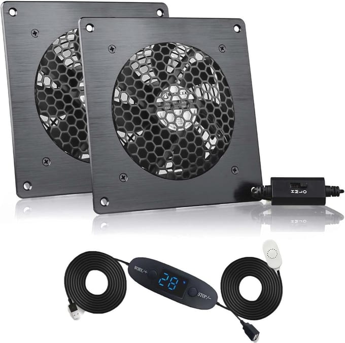 USB Ventilator 120 mm met Temperatuurregeling en Stil Ventilatorsysteem voor Thuisbioscoop