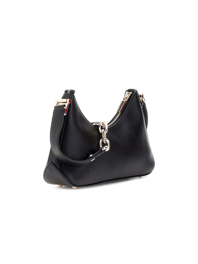 GUESS schoudertas Dea Crossbody Top Zip Black zwart