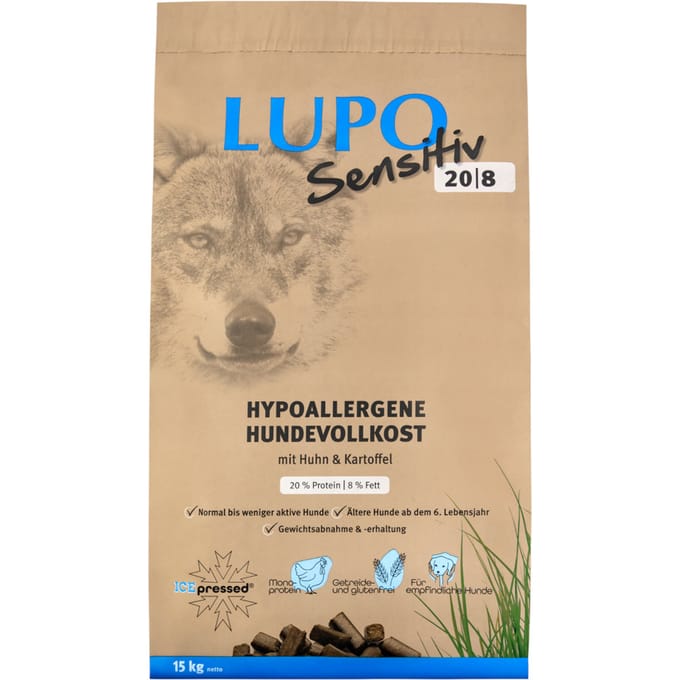 15kg Lupo Sensitiv 20/8 Hondenvoer