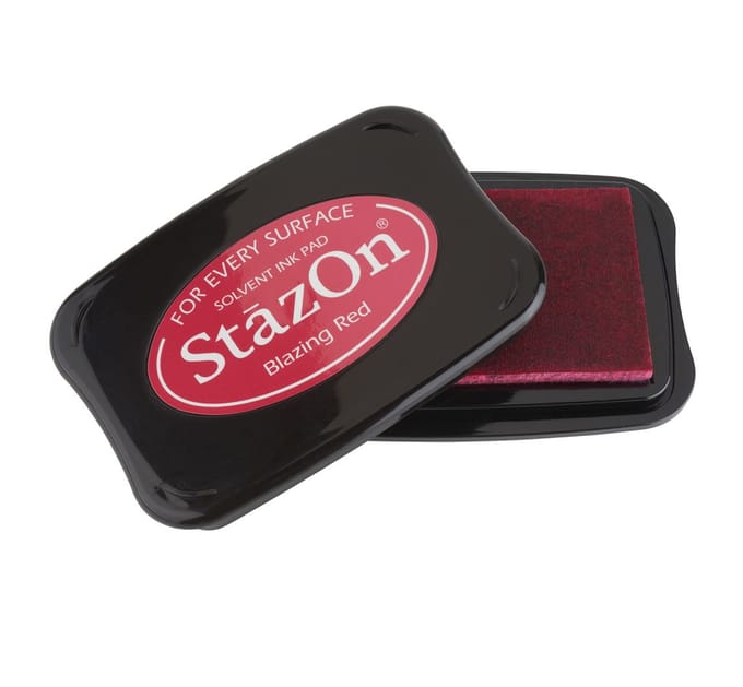 Stazon sneldrogend stempelkussen Blazing Red