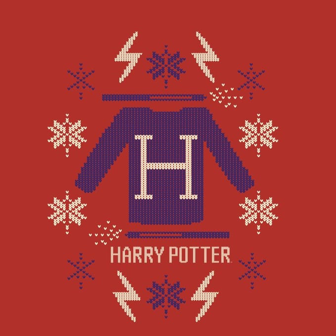 Harry Potter Christmas Sweater t-shirt - Rood - M