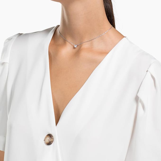 Swarovski Stilla Attract Dot Hanger Ketting Dames ketting Zilver 5408442 White Box