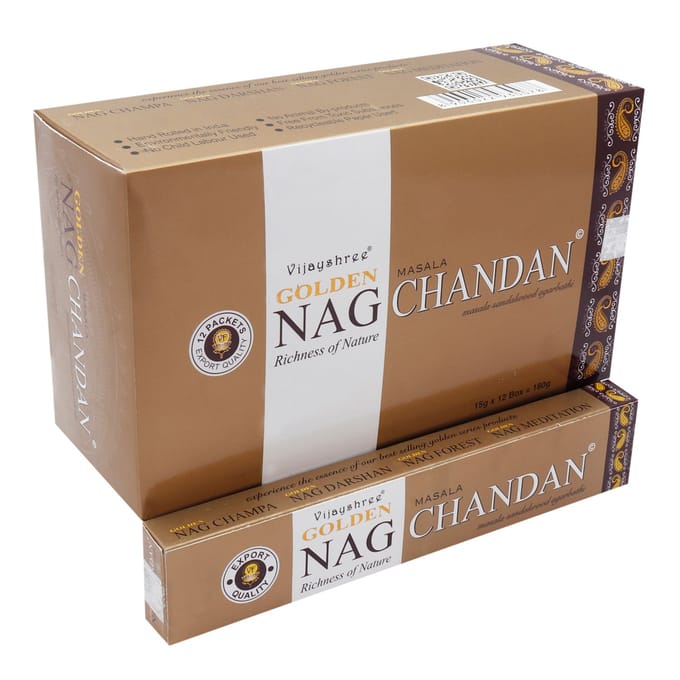 Vijayshree Golden Nag Chandan wierook stokjes