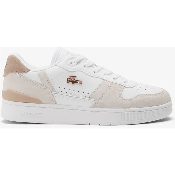 Lacoste T Clip SET - Dames Sneakers - Wit - Roze