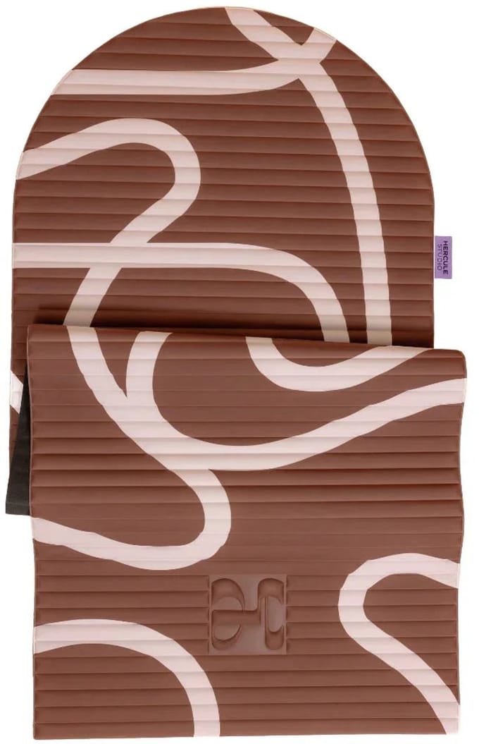 Exercise mat Archy 8 mm - Hercule Studio - bari choco print