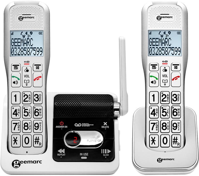 Geemarc Amplidect 595-2 U.L.E. Duo seniorentelefoon – draadloos – +50 dB versterking