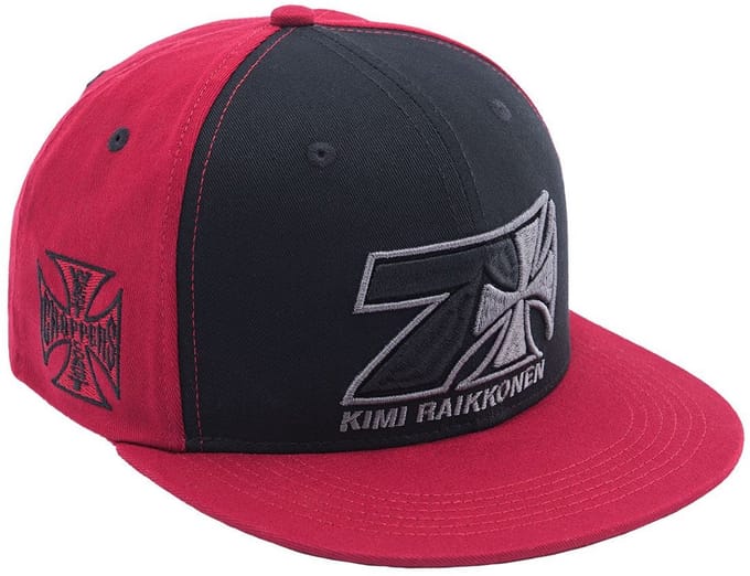 WCC West Coast Choppers Cap Kimi Raikkönen Cross 7 Snapback Flatbill