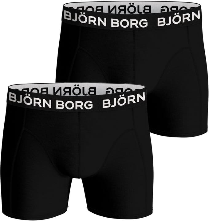 Björn Borg Bamboo Cotton Blend boxers - heren boxers normale lengte (2-pack) - zwart - zwart
