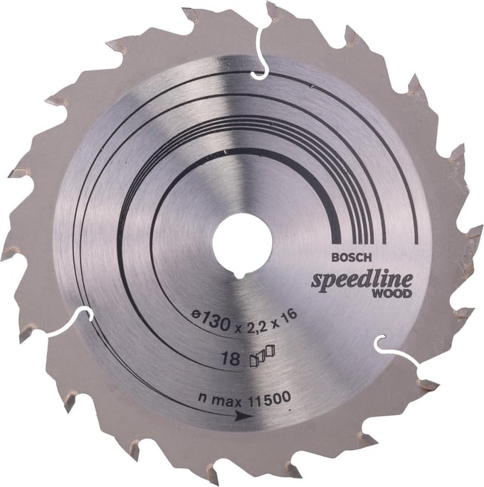 Bosch RUNDSAVKL 130X16MM 18T SPEEDLINE WOOD