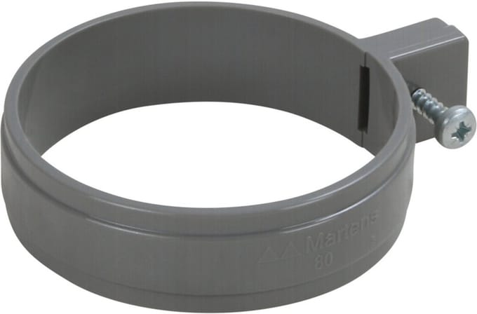 Pijpbeugel HWA pvc 80mm grijs