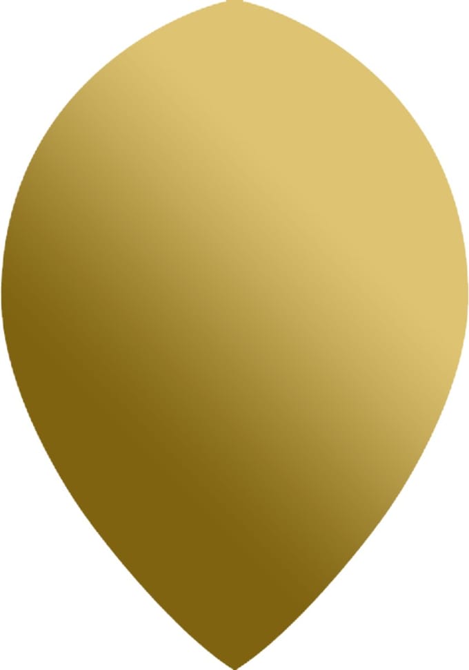 DLDarts - Pear Spiegel Flights - 100 micron - 1 Set - Goud
