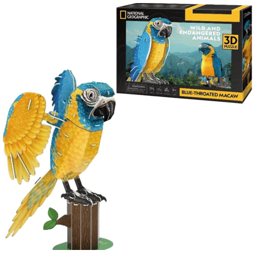 Cubic Fun 3D Puzzle National Geographic Macaw 94pcs. 3D Puzzels
