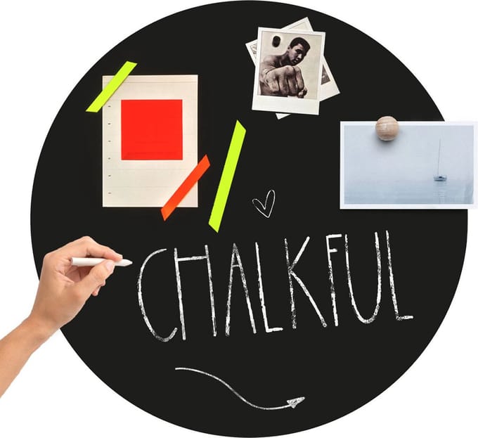 Groovy Magnets Ronde Krijtbord Magneetsticker – Ø60 cm