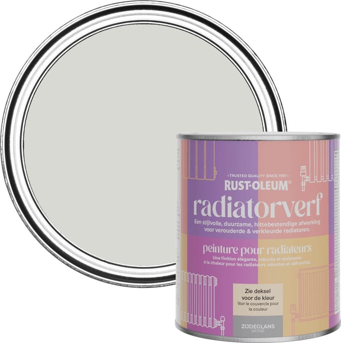 Rust-Oleum Grijs Radiatorverf Zijdeglans - Wintergrijs 750ml