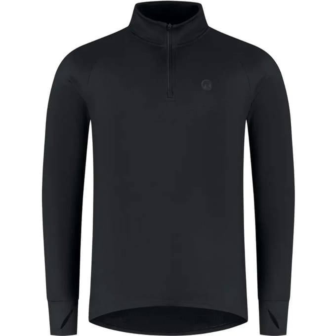 Rogelli Essential Heren Hardloopshirt - Lange Mouw - Duimgat - Zwart