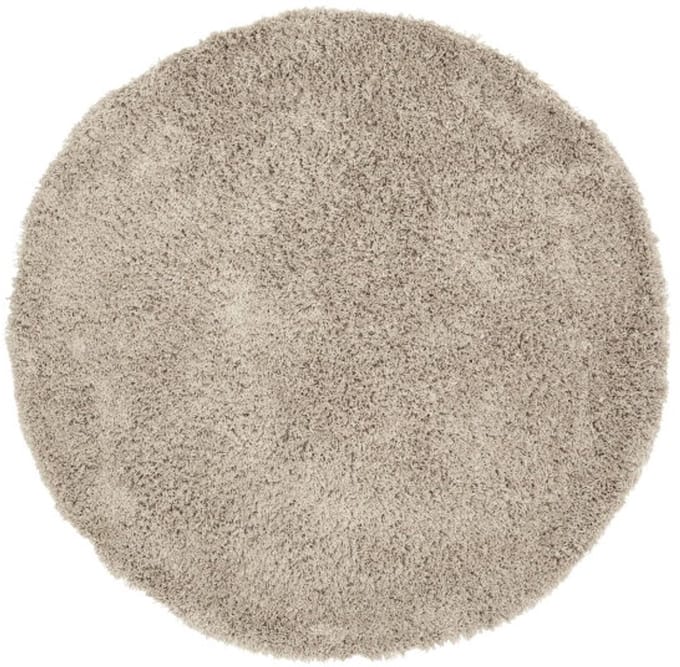 MUST Living Vloerkleed Celeste rond - Stof - 150x150 cm - Taupe