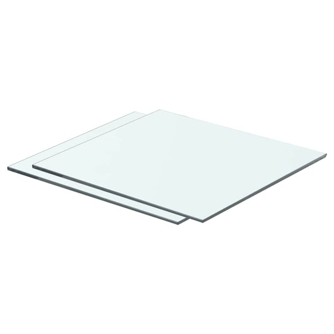 vidaXL - Schappen - 2 - st - 40x30 - cm - glas - transparant