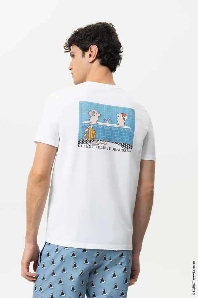 T-shirt Serie mey x LORIOT Wit