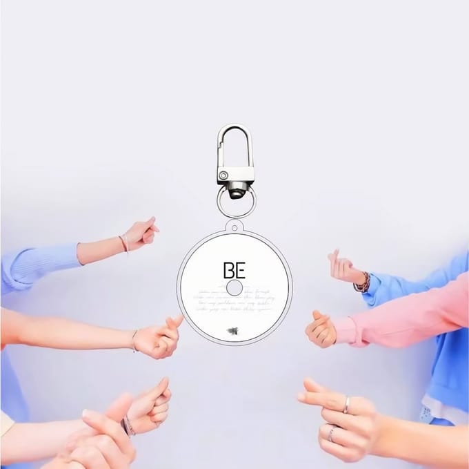 KPOP Idol Bangtan Boys BTS Dynamite Map Of The Soul BE Yet To Come Plastic Keyring variant 7 [Sleutelhanger]