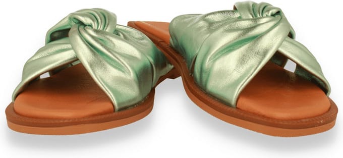 Double Heart Dames Slipper Mint | Groen | Maat: 37