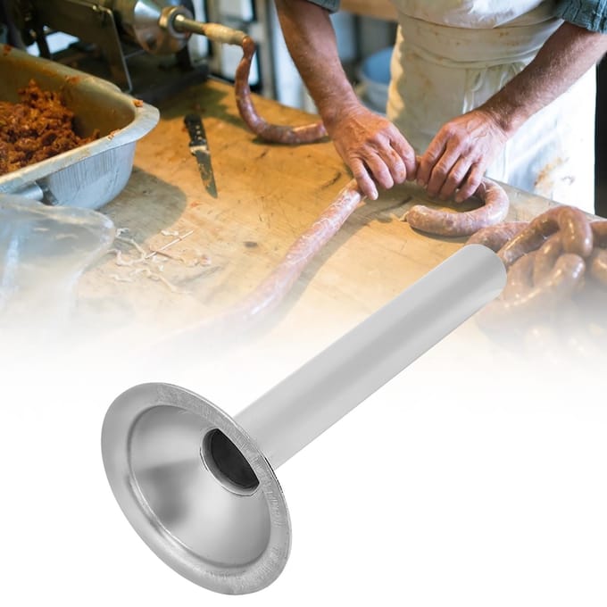 Roestvrijstalen Worststopper Vulbuis Handmatige Vleesmolen Accessoire Diameter 24mm gray