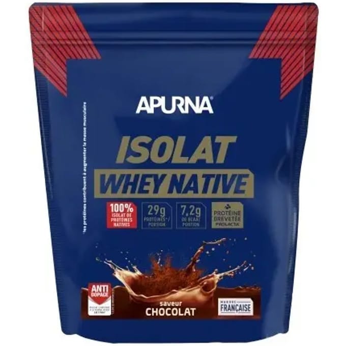 Eiwitvoeding met chocoladesmaak Apurna Isolat Native