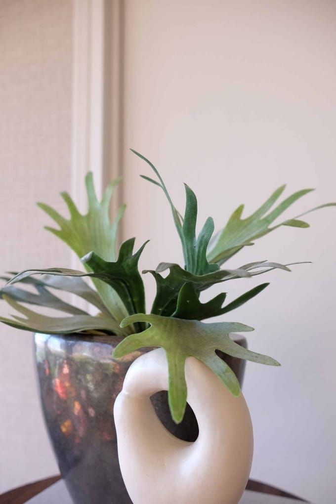 Staghorn (hertshoorn) kunstplant 32cm