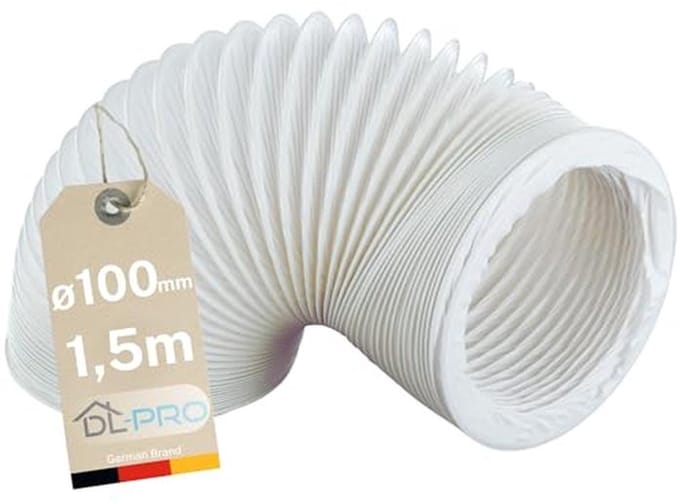 Flexibele Afvoerslang 1,5 m, Ø 100 mm voor Airconditioning en Droger
