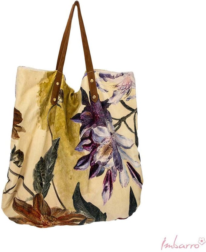 Imbarro   Shopper   Velours   Holly   Flowers   55x55cm
