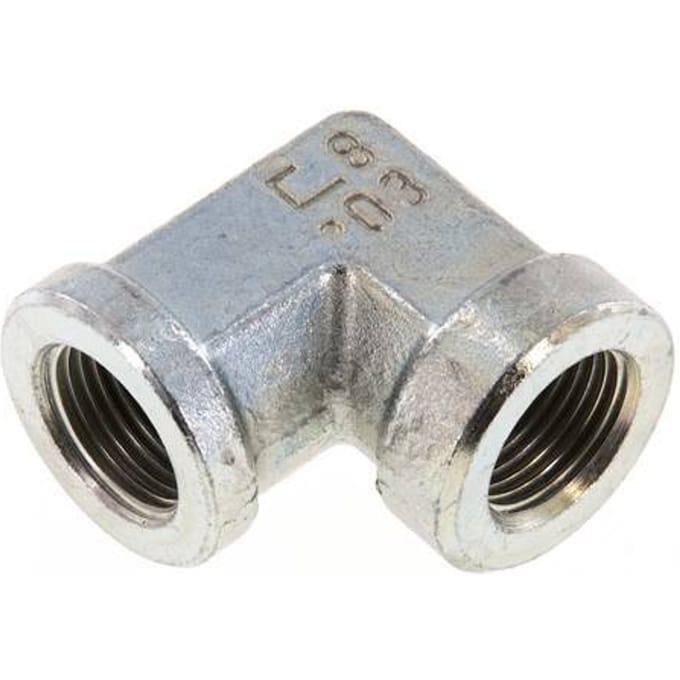 L-Koppeling G3/8" Binnendraad Hoge Druk Staal 350bar Hydrauliek