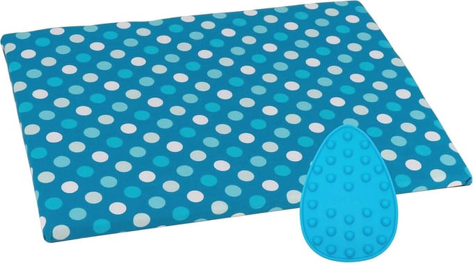 Strijkset met antislip strijkonderlegger en mini strijkijzerplank