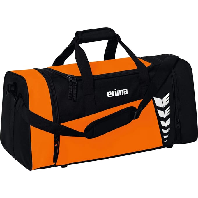 Erima Six Wings (Large) Sporttas Met Zijvakken - Oranje / Zwart | Maat: L